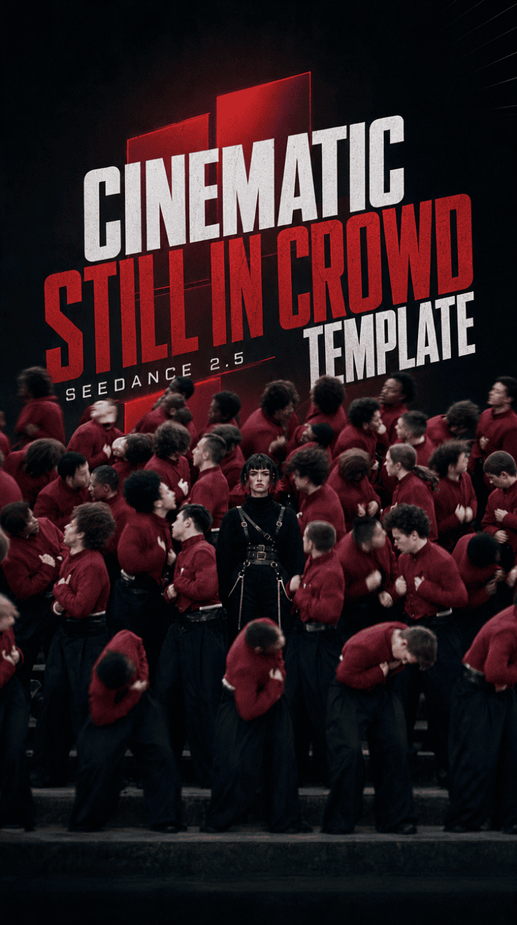 Cinematic Still in Crowd Template