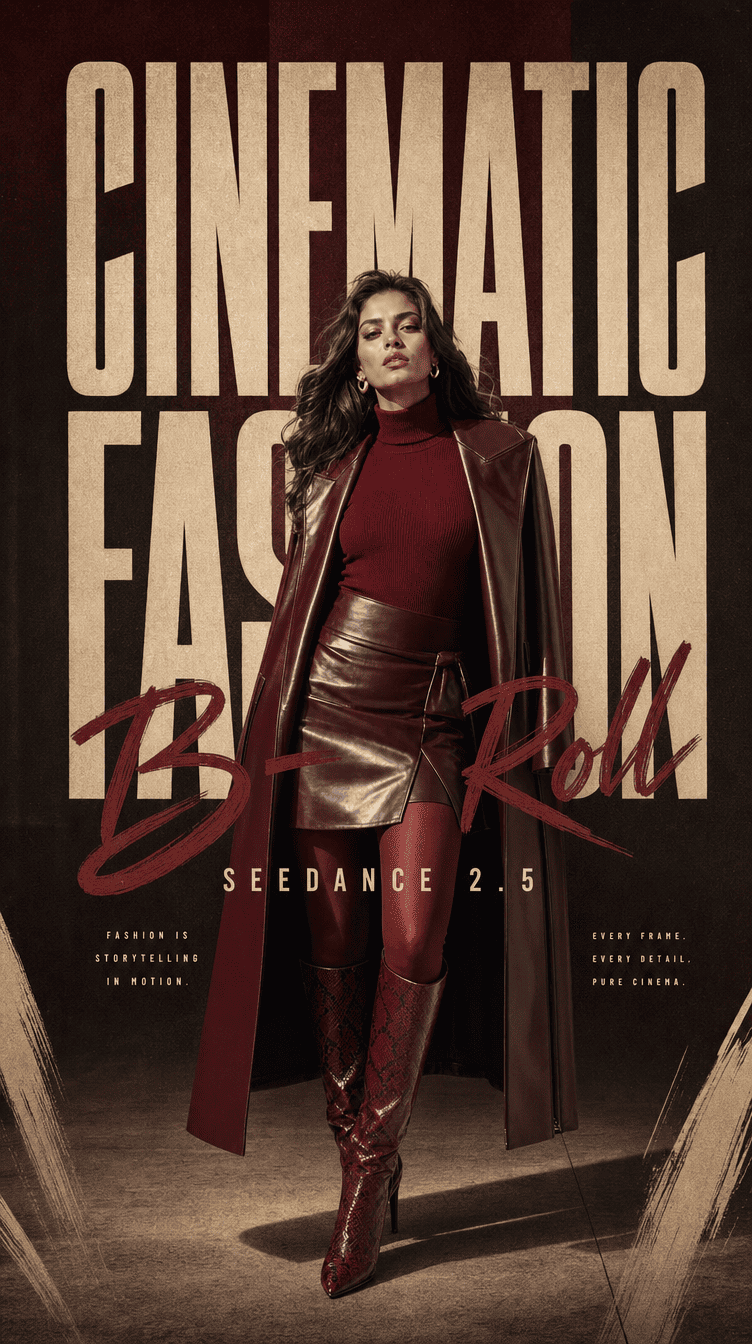 Cinematic Fashion B-Roll Videos with Seedance 2.5